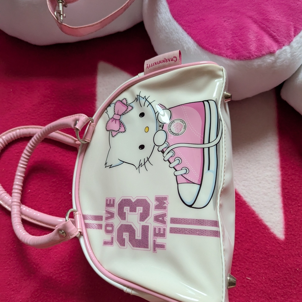 Hello Kitty Charmmy Kitty Pink and White Handbag - Picture 2 of 5